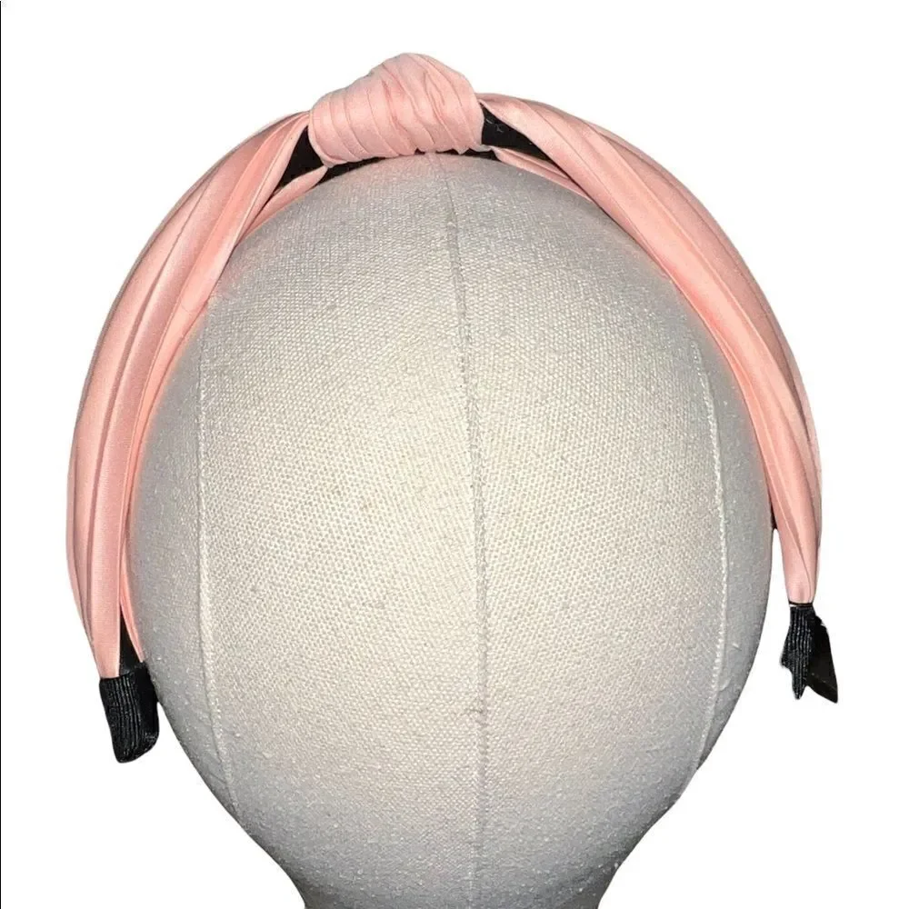 Cara New York Pink Fabric Knotted Headband One Size New
